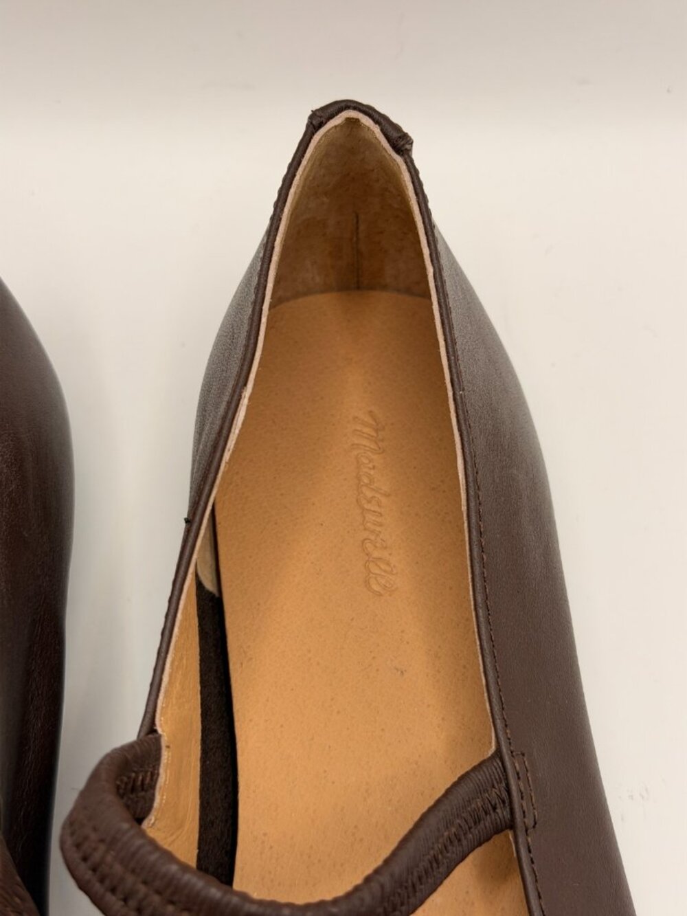 Madewell Womens The Greta Coffe Bean Brown Leather Ballet Flat Sz 8 - Picture 3 of 9